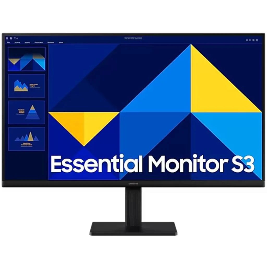 Monitor Samsung Essential S30GD de 27“ IPS, 100Hz, Full HD, HDMI+VGA, Vesa